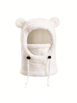 Cagoule Polaire Enfant Hiver – Bonnet Cache-Cou Doux et Chaud