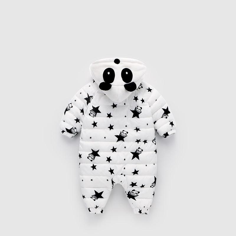 Combinaison enfant - doudoune panda étoilé