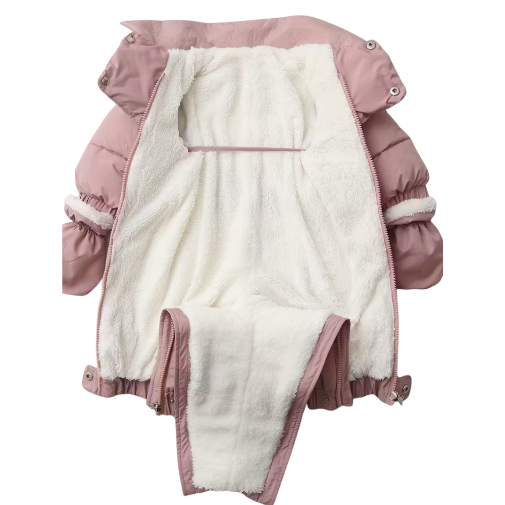 Combi-Pilote Bébé Hiver Ultra Chaude – avec Moufles, Chaussons et Chapka