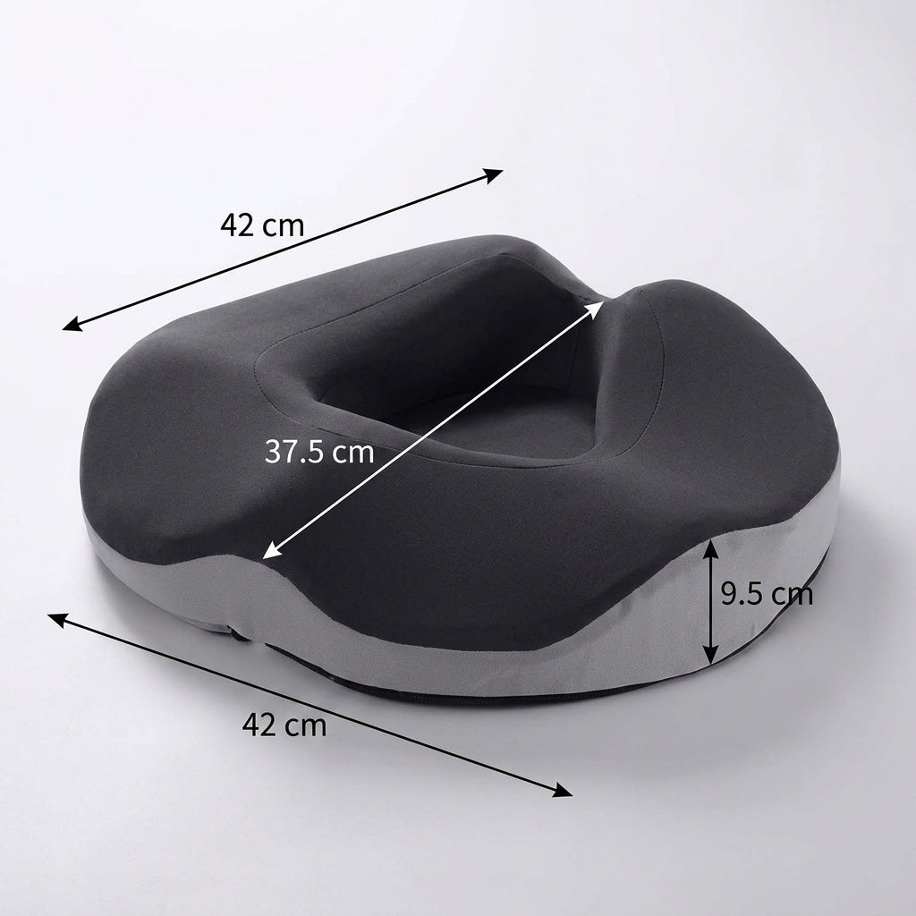 Coussin d'assise à découpe centrale