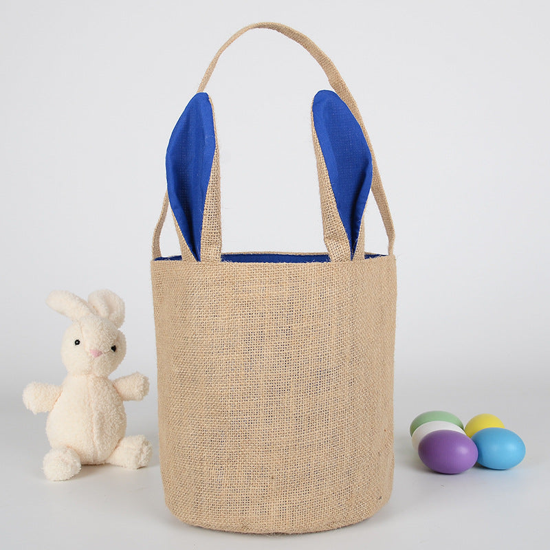 Panier en Jute de pâques Jute Oreille de Lapin