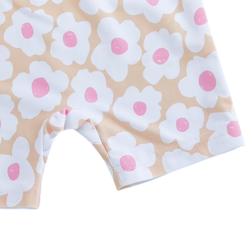 Baby Girl Swimsuit with Cap - Lindsay