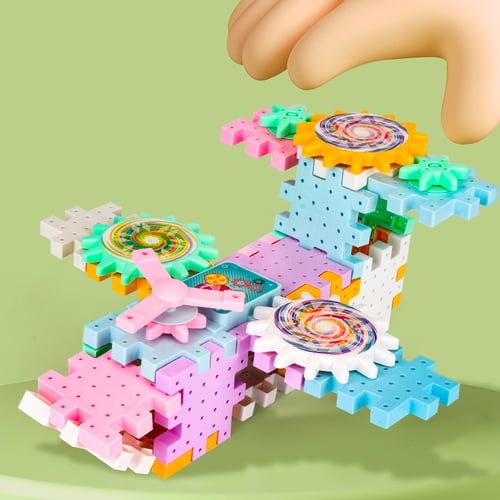Jeu de construction engrenage éducatif - Bloc de construction - ImagineBlock Wonderland