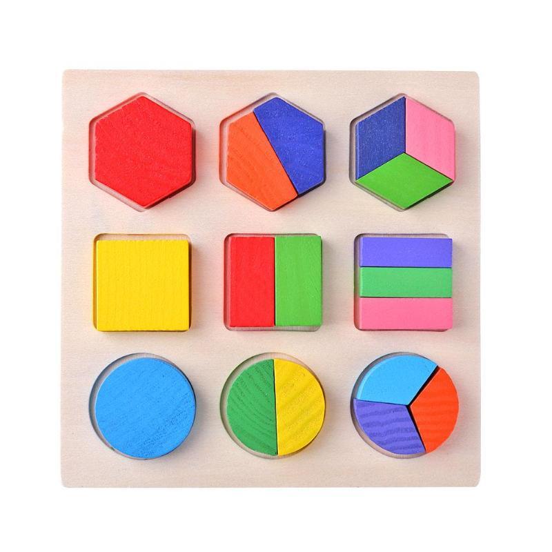 Puzzle Formes Géométriques Montessori en Bois