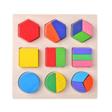 Puzzle Formes Géométriques Montessori en Bois