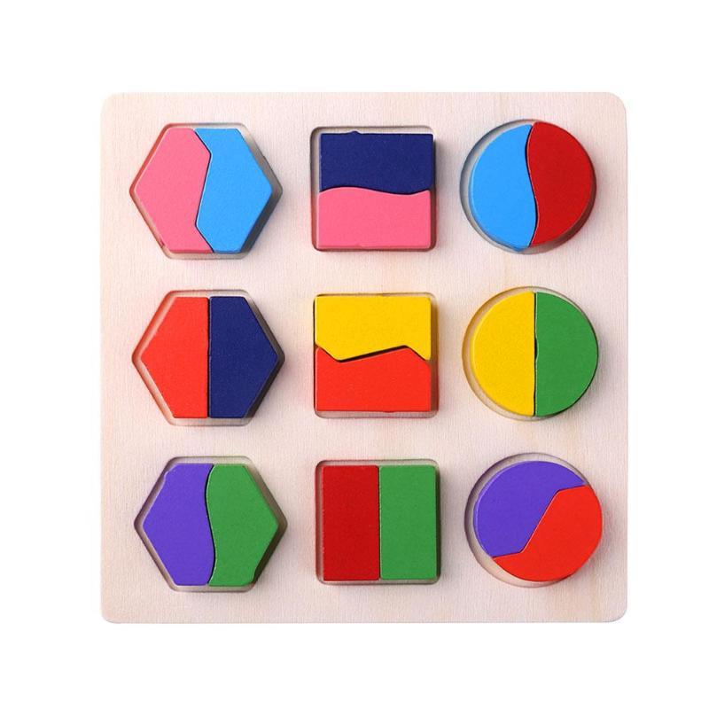 Puzzle Formes Géométriques Montessori en Bois