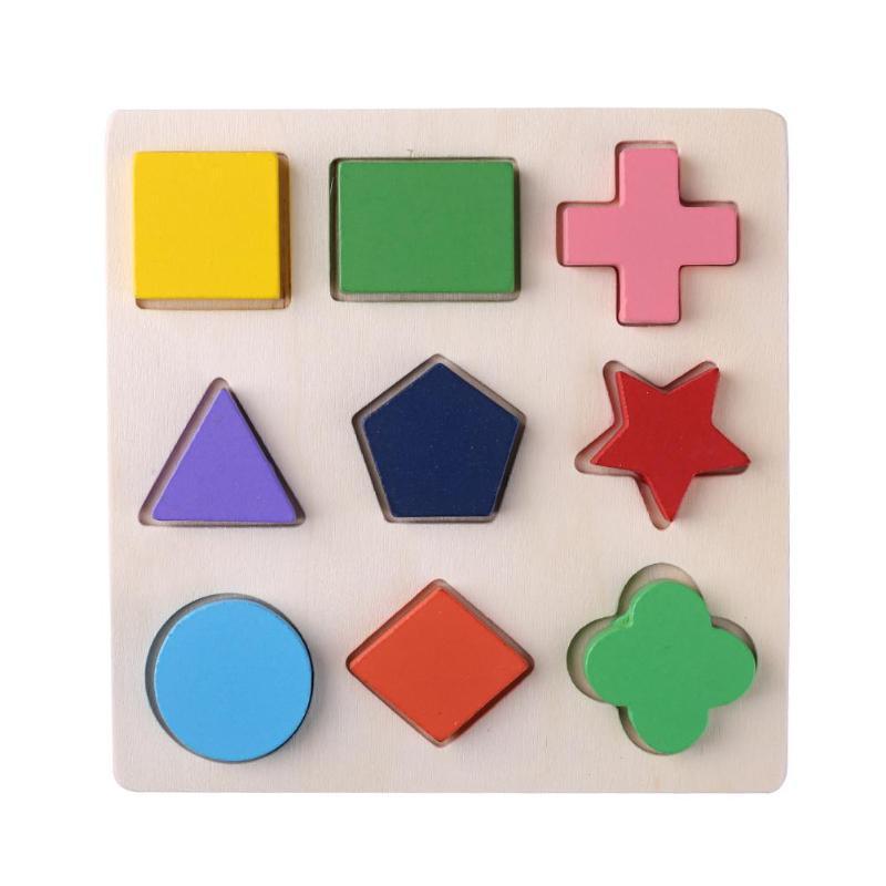 Puzzle Formes Géométriques Montessori en Bois