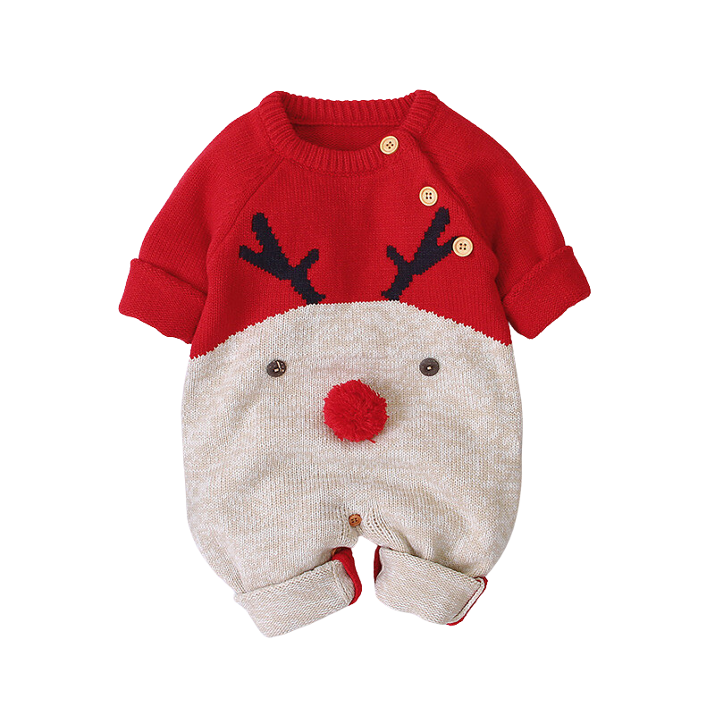 Combinaison Hiver Noël Bébé Laine