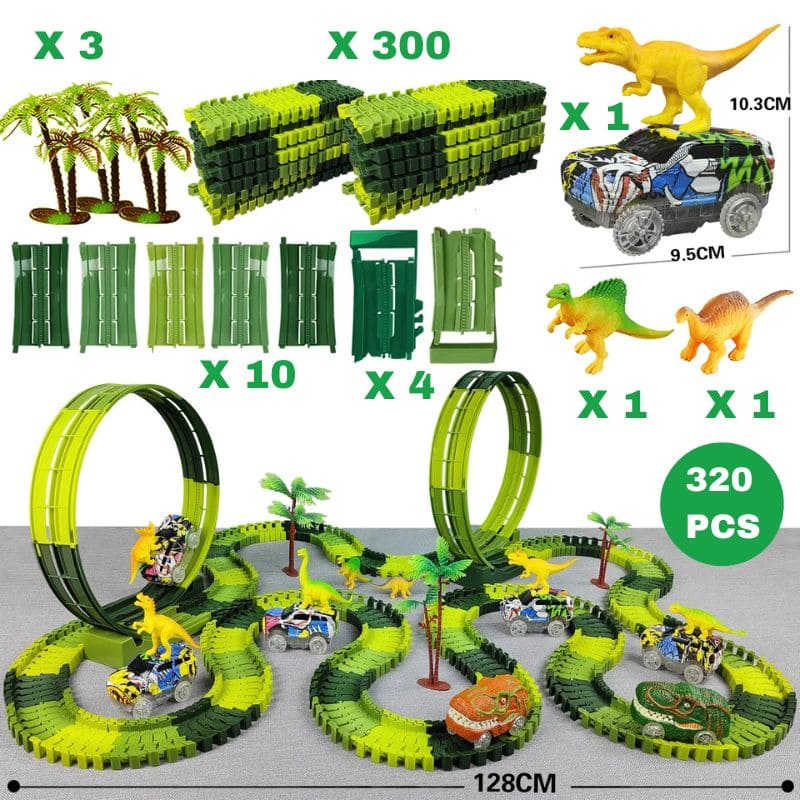 Circuit voiture dinosaure | DinoRace