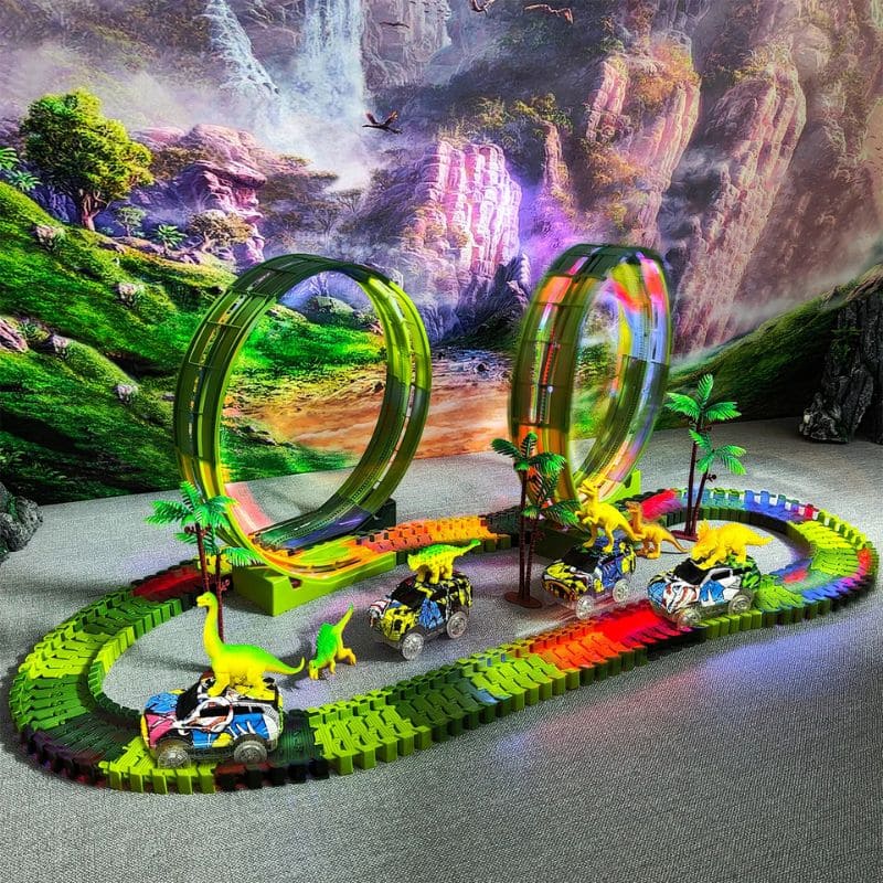 Circuit voiture dinosaure | DinoRace