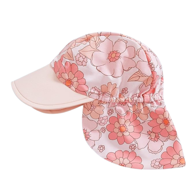 Baby Girl Swimsuit with Cap - Lindsay