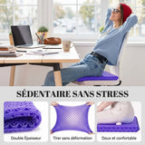 Coussin d'assise gel violet compact