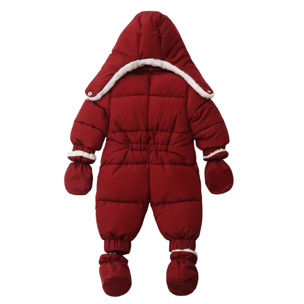 Combi-Pilote Bébé Hiver Ultra Chaude – avec Moufles, Chaussons et Chapka