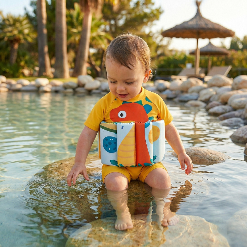 Maillot de bain bouée bébé - Dinosaure