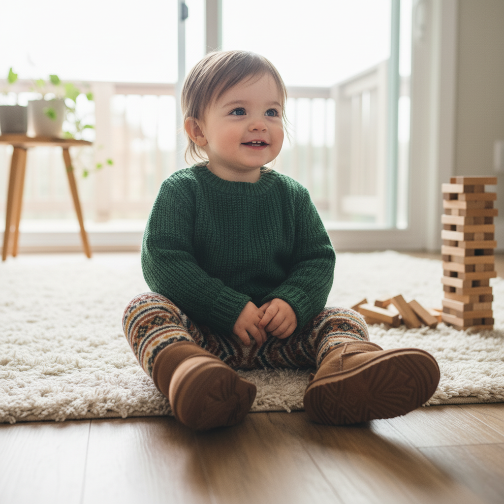 Bottes en Daim Fourrées pour Bébé / Enfant