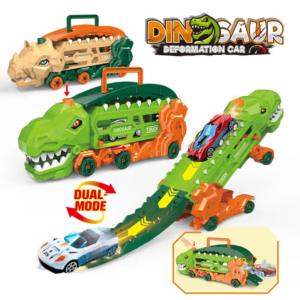 Camion Dinosaure 3‑en‑1 – Transport et Rampe