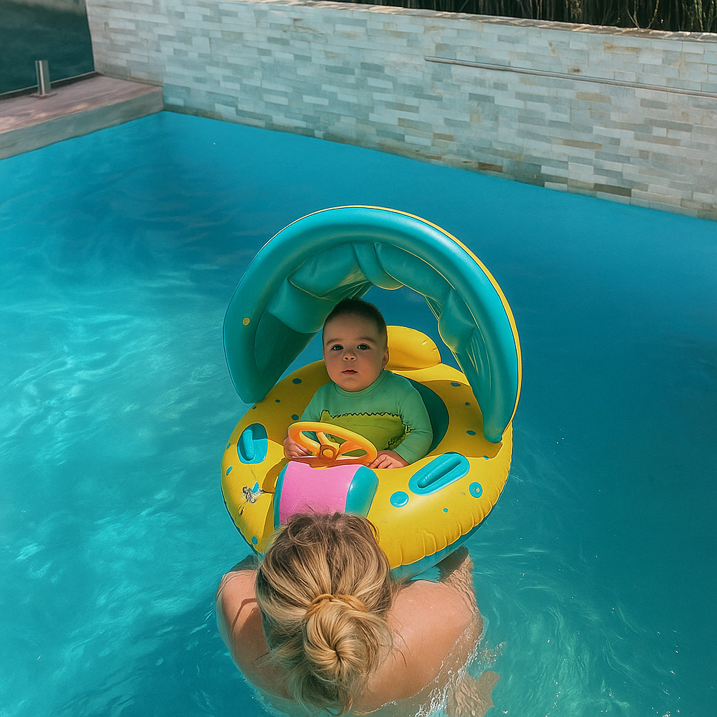 Bouée à Pare Soleil Gonflable pour Bébé