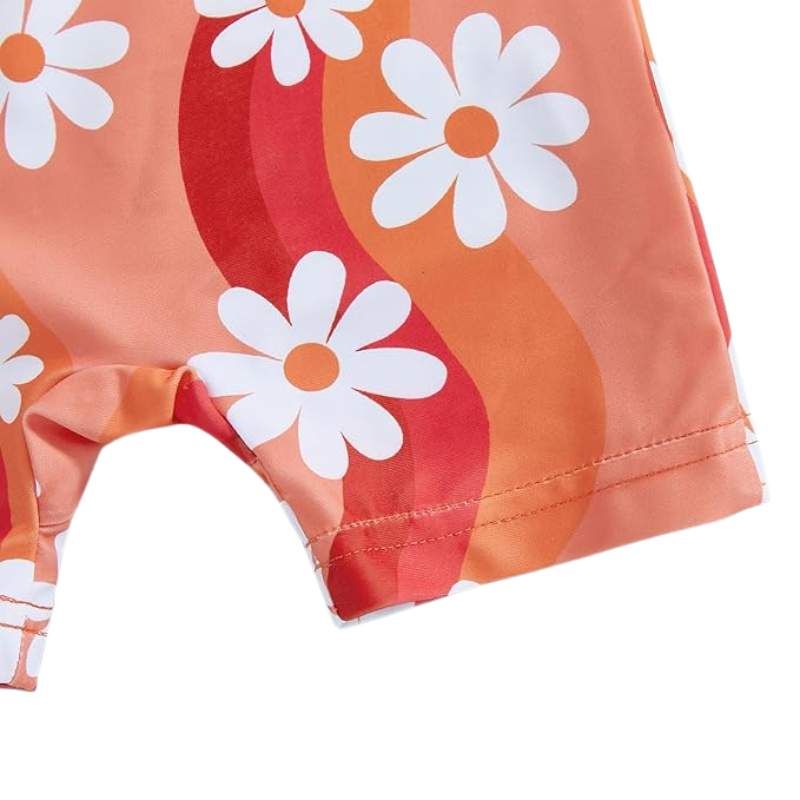 Baby Girl Swimsuit with Cap - Lindsay
