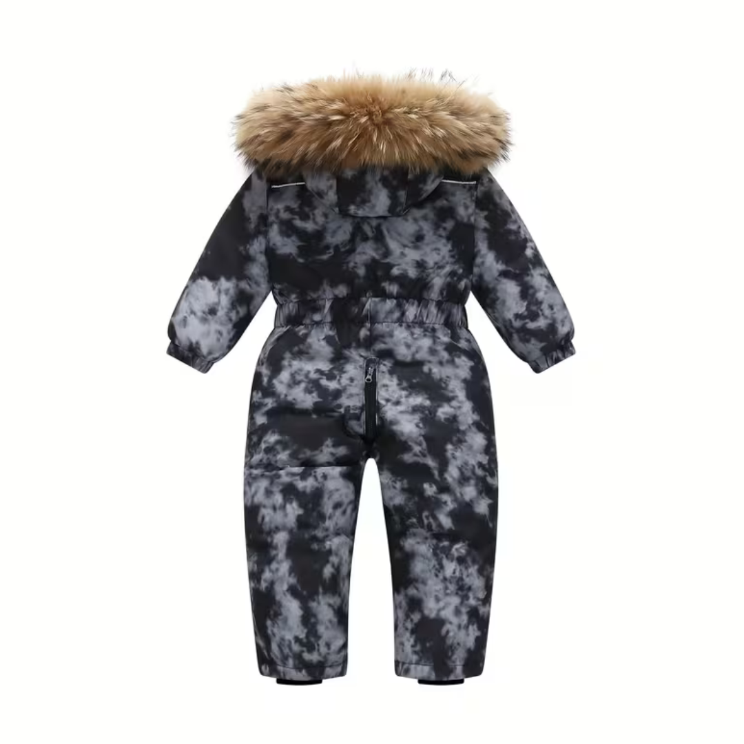 Combinaison de Ski Enfant avec Capuche Fourrure - Louba