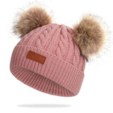 Bonnet Double Pompon Bébé | TwiniPom