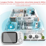 Babyphone caméra longue portée | SafeWatch