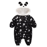 Combinaison enfant - doudoune panda étoilé