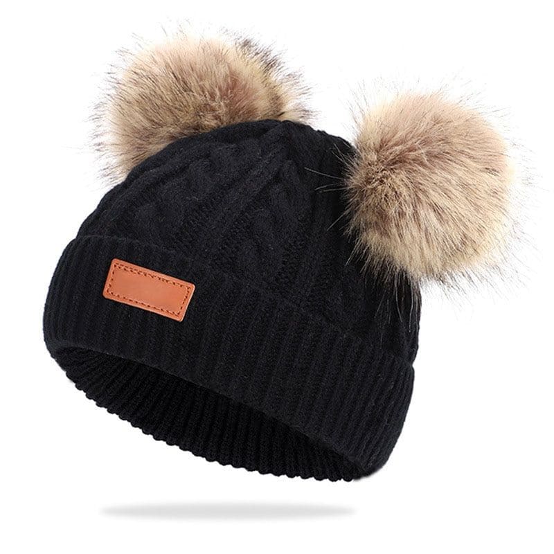 Bonnet Double Pompon Bébé | TwiniPom