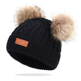 Bonnet Double Pompon Bébé | TwiniPom