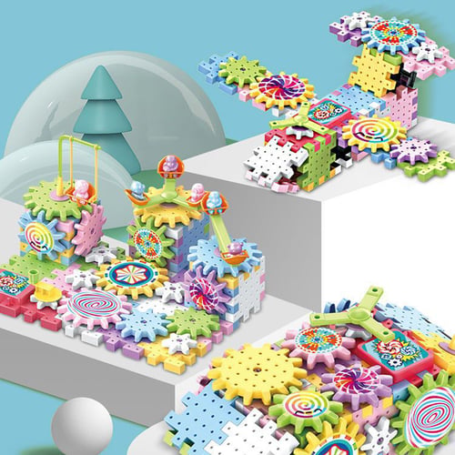 Jeu de construction engrenage éducatif - Bloc de construction - ImagineBlock Wonderland