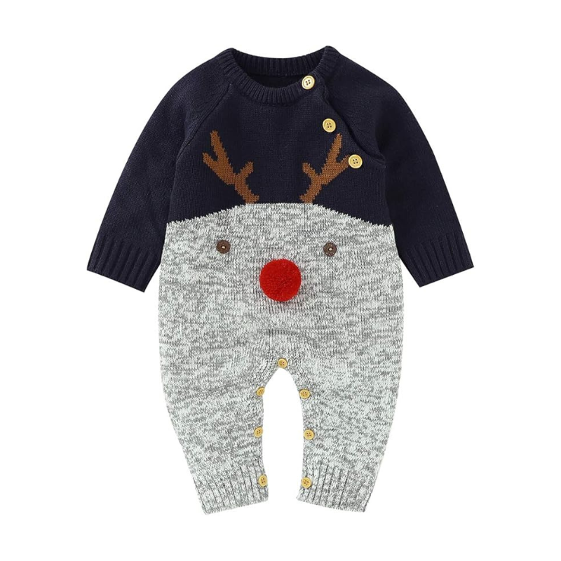 Combinaison Hiver Noël Bébé Laine