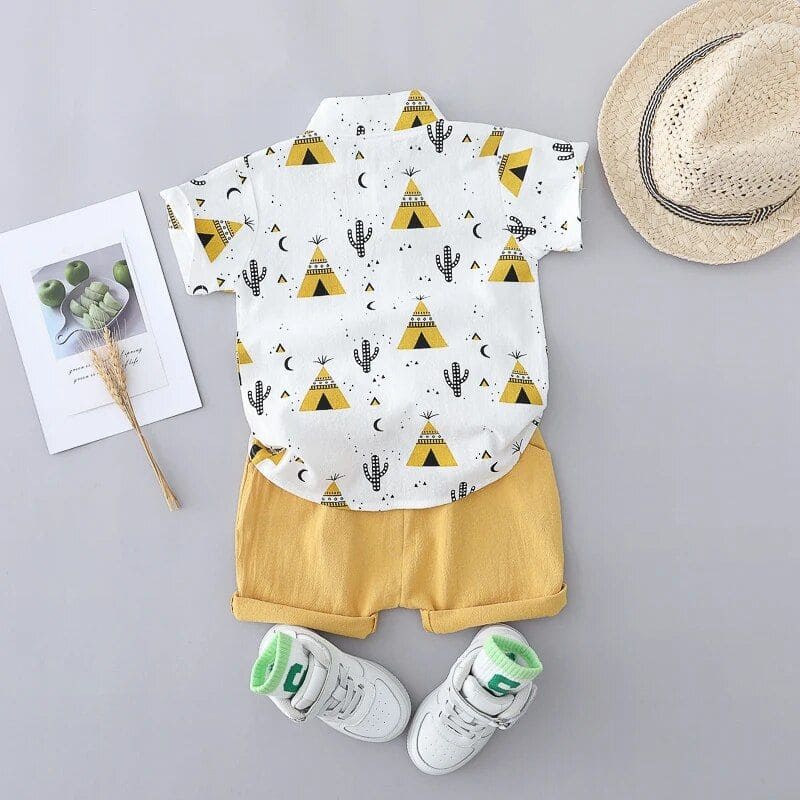 Ensemble pour bébé garçon - Chemise et Short | TippiSet