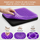 Coussin d'assise gel violet compact