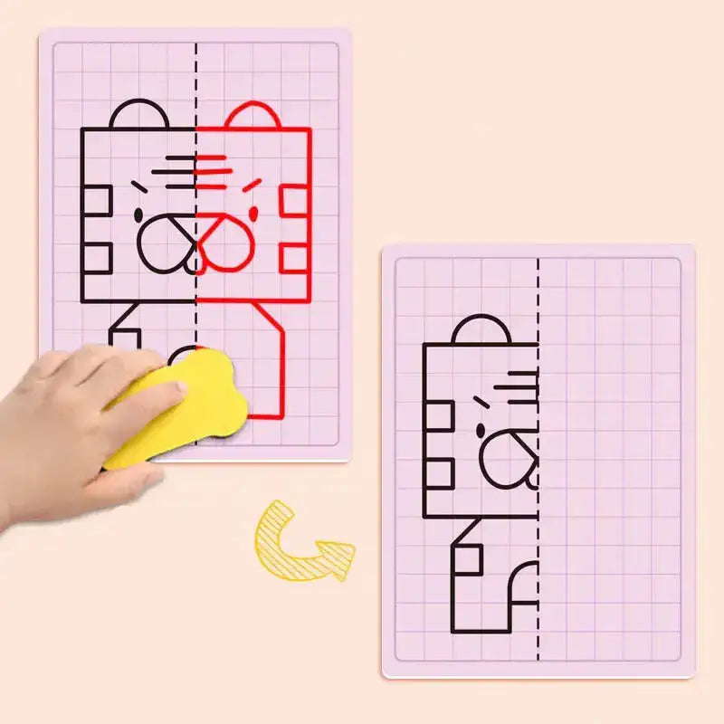 69 dessins symétriques grille pour enfants