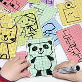 69 dessins symétriques grille pour enfants