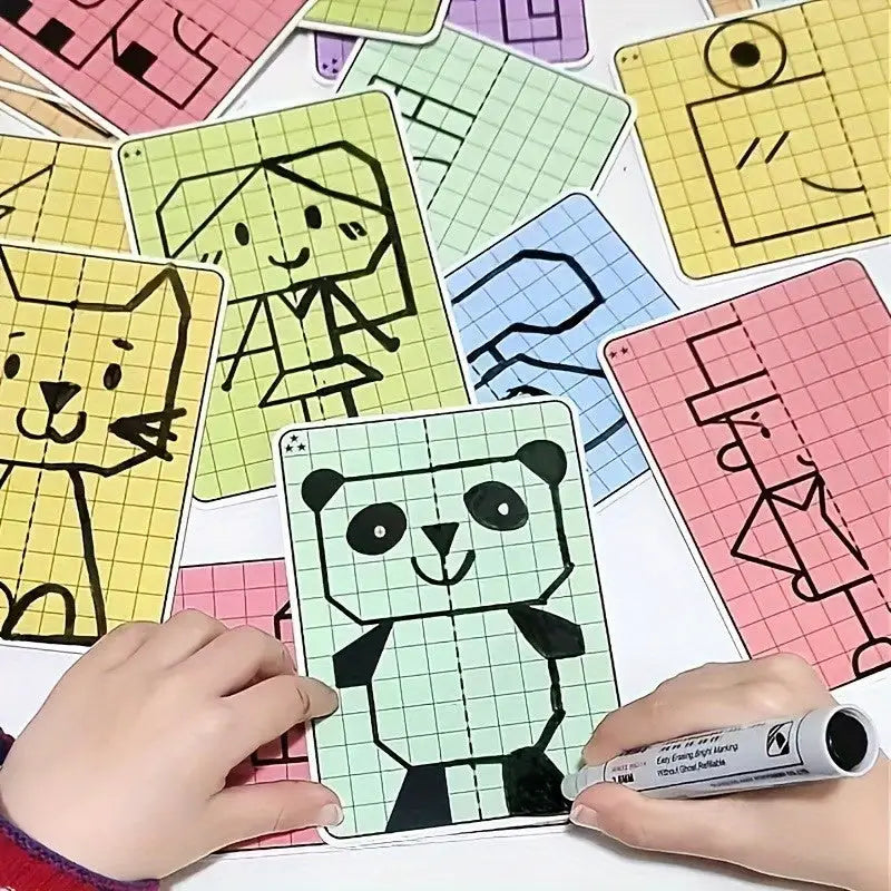 69 dessins symétriques grille pour enfants