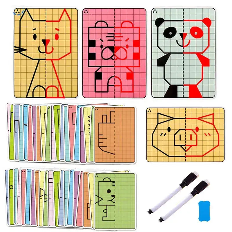 69 dessins symétriques grille pour enfants