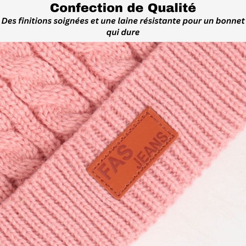 Bonnet Double Pompon Bébé | TwiniPom