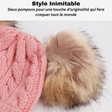 Bonnet Double Pompon Bébé | TwiniPom