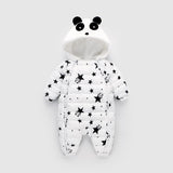 Combinaison enfant - doudoune panda étoilé