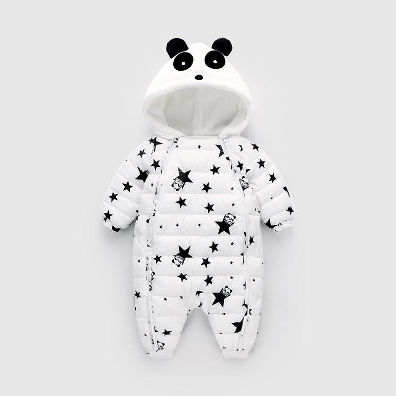 Combinaison enfant - doudoune panda étoilé