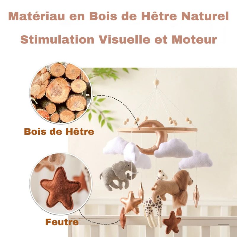 Mobile Bébé en Bois | EcoDream