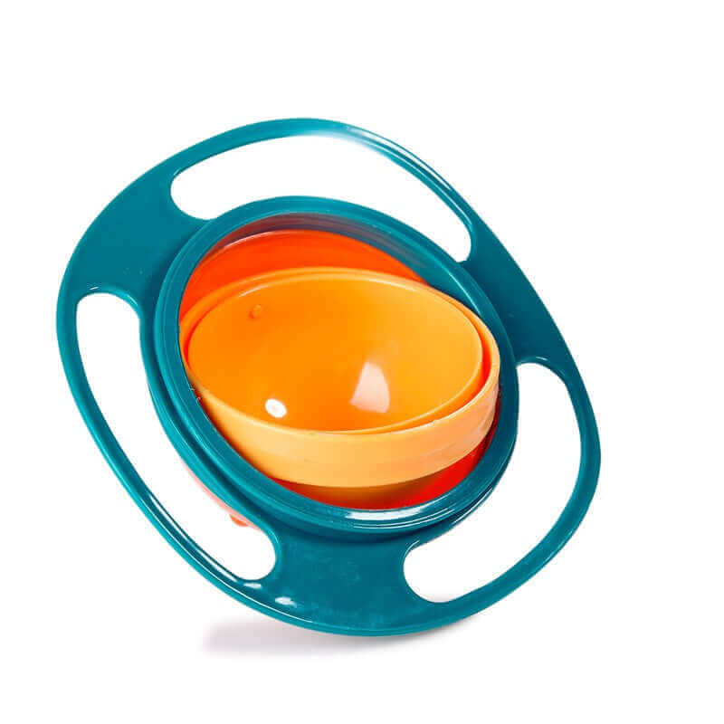 Bol Twirlie-Tots 360° Anti-Renversement Gyro (Récipient à Snacks Défiant la Gravité)