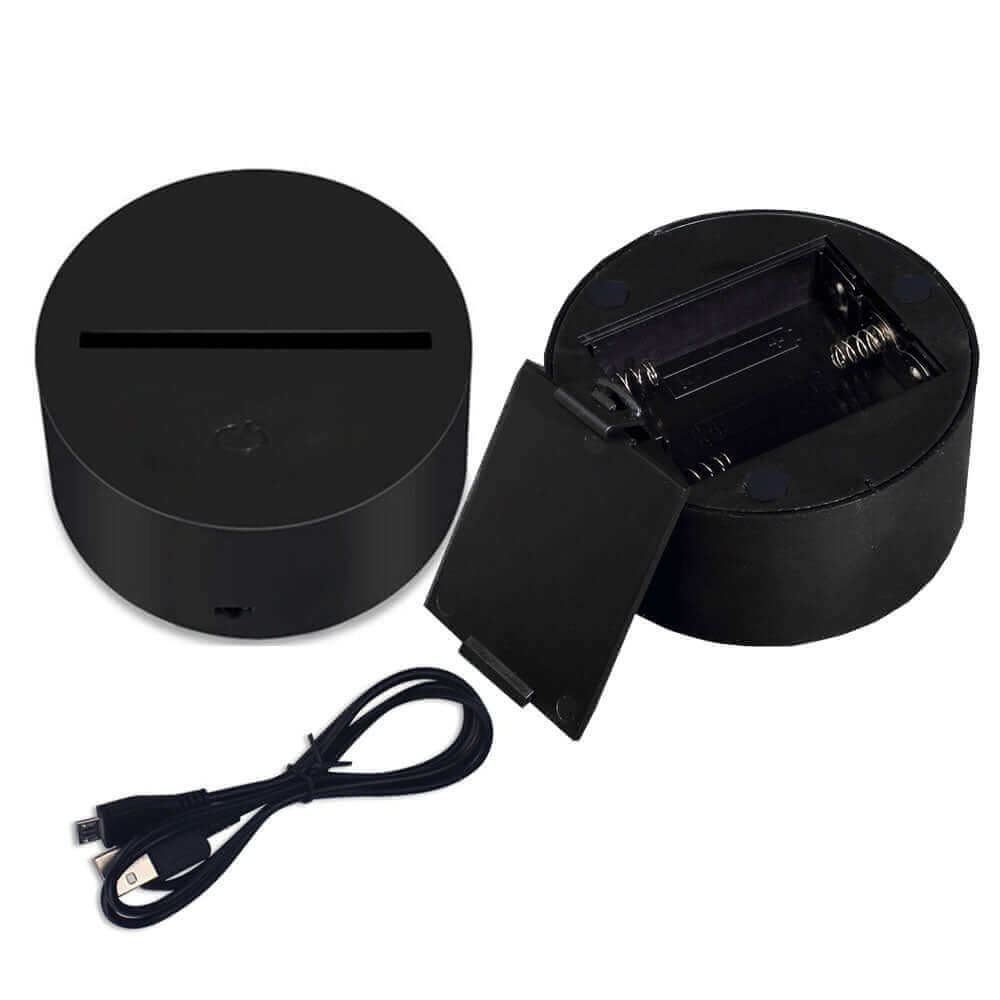 Lampe Illusion 3D LED Luminous Dreamscape (Veilleuse Télécommandée 16 Couleurs)