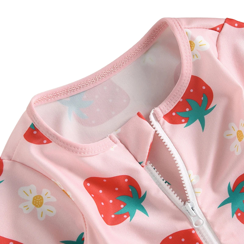 Maillot de Bain Bébé Fille avec Chapeau