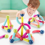 Jeu de bloc contruction magnétique Montessori - Magnetoy