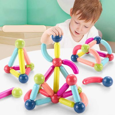 Jeu de bloc contruction magnétique Montessori - Magnetoy