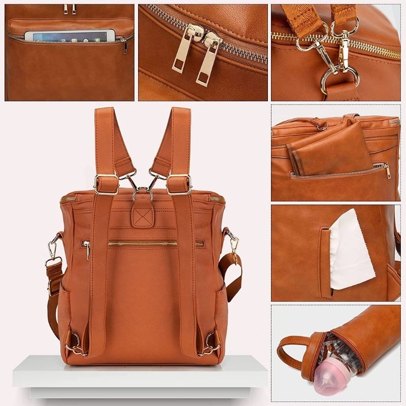 Sac à langer en cuir | Luxuria