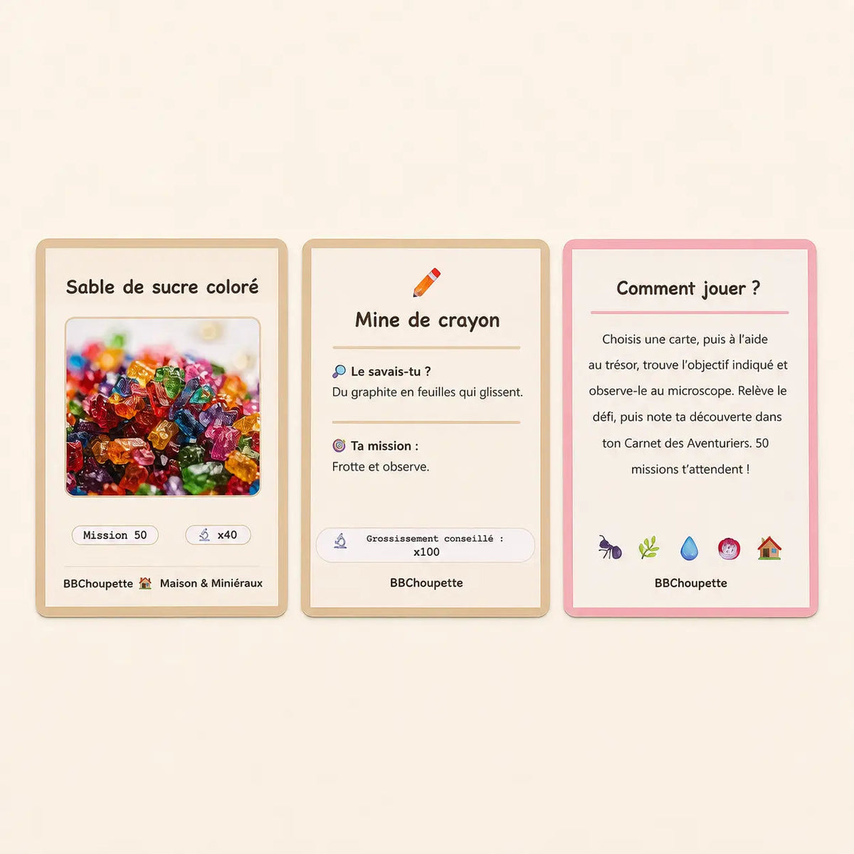 50 Cartes Missions - Le Monde Invisible au Microscope dès 6 ans