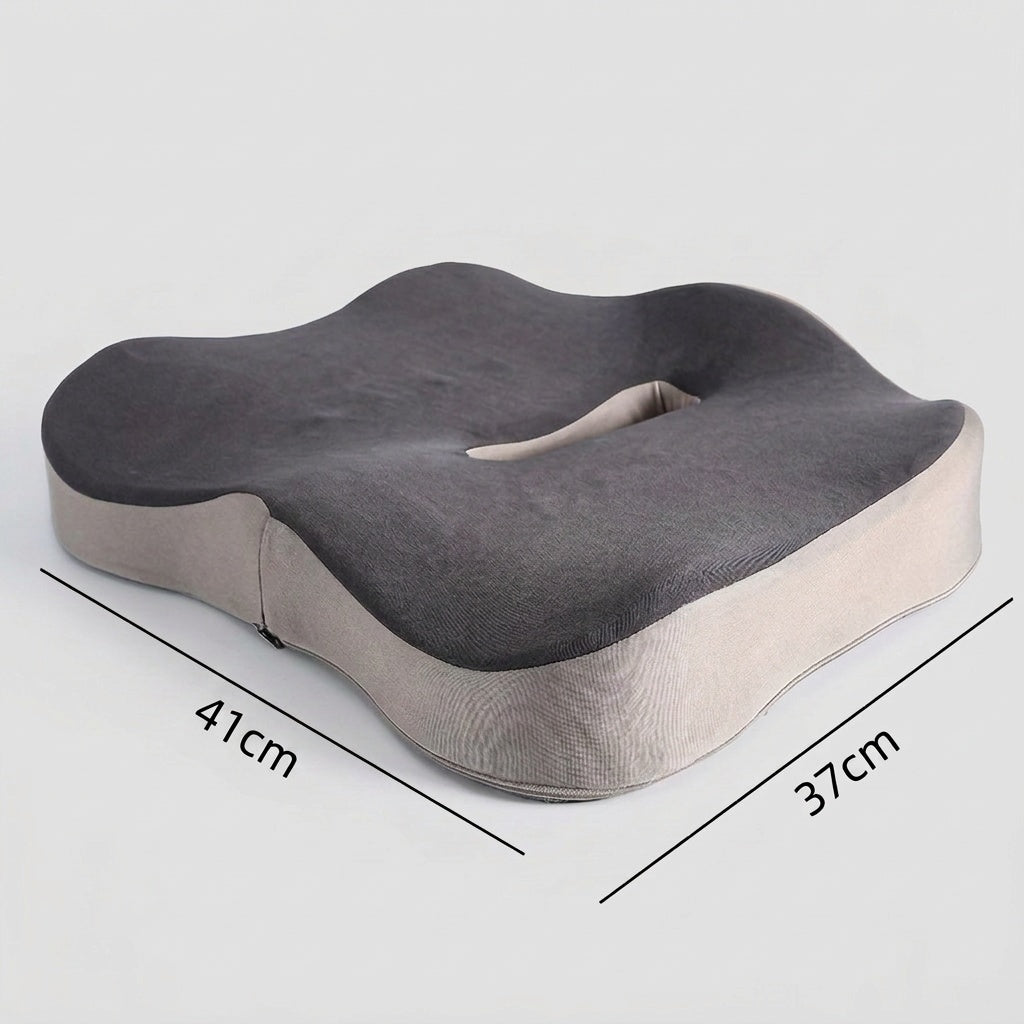 Coussin d'assise à rainure centrale