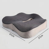 Coussin d'assise à rainure centrale